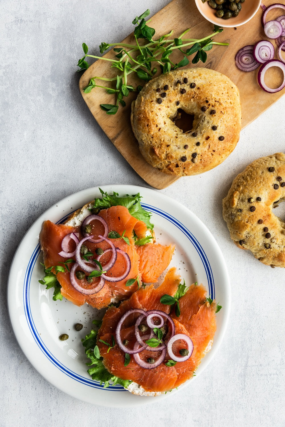 Bagels med ærtemel