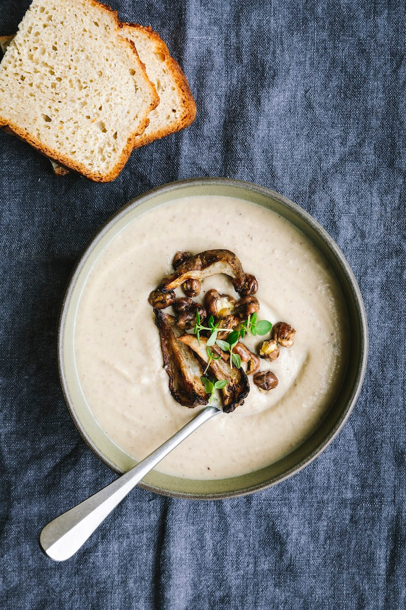 Jordskokkesuppe med hestebønner