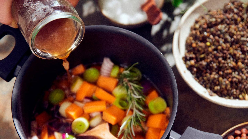 Brug kogevandet fra dine bælgfrugter som bouillon