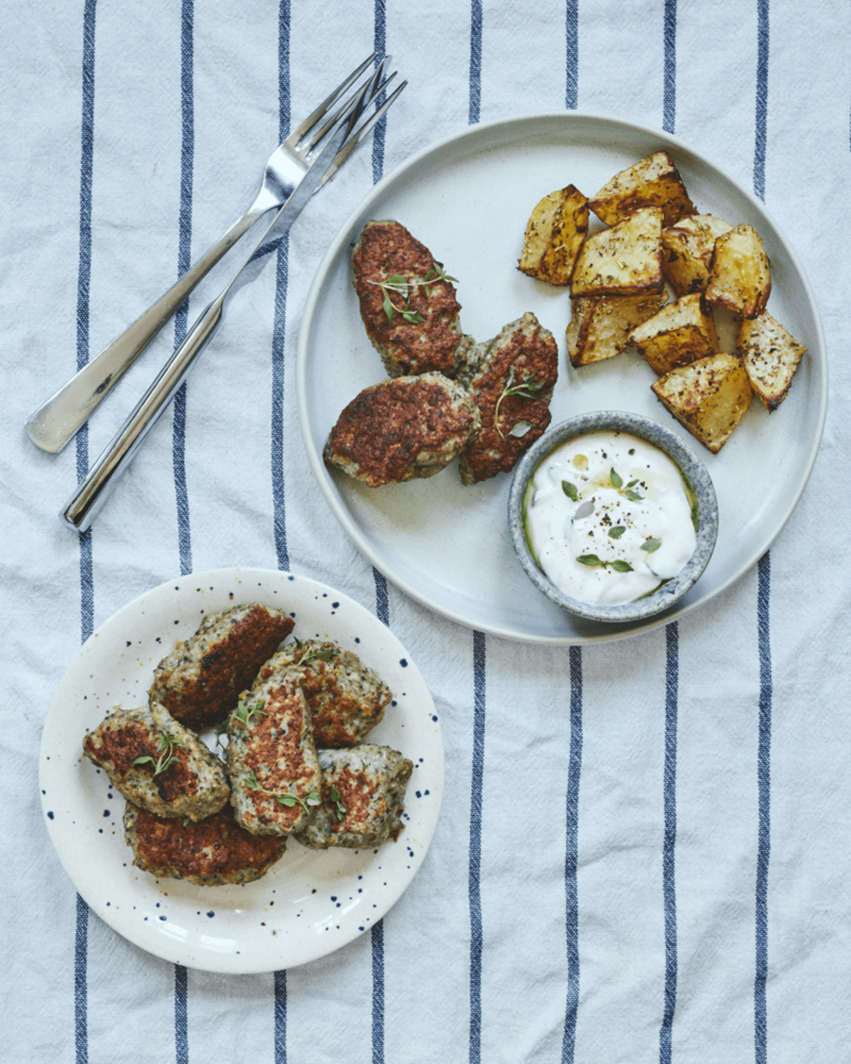 Græske frikadeller med Anicia linser og kylling - Pure Dansk™