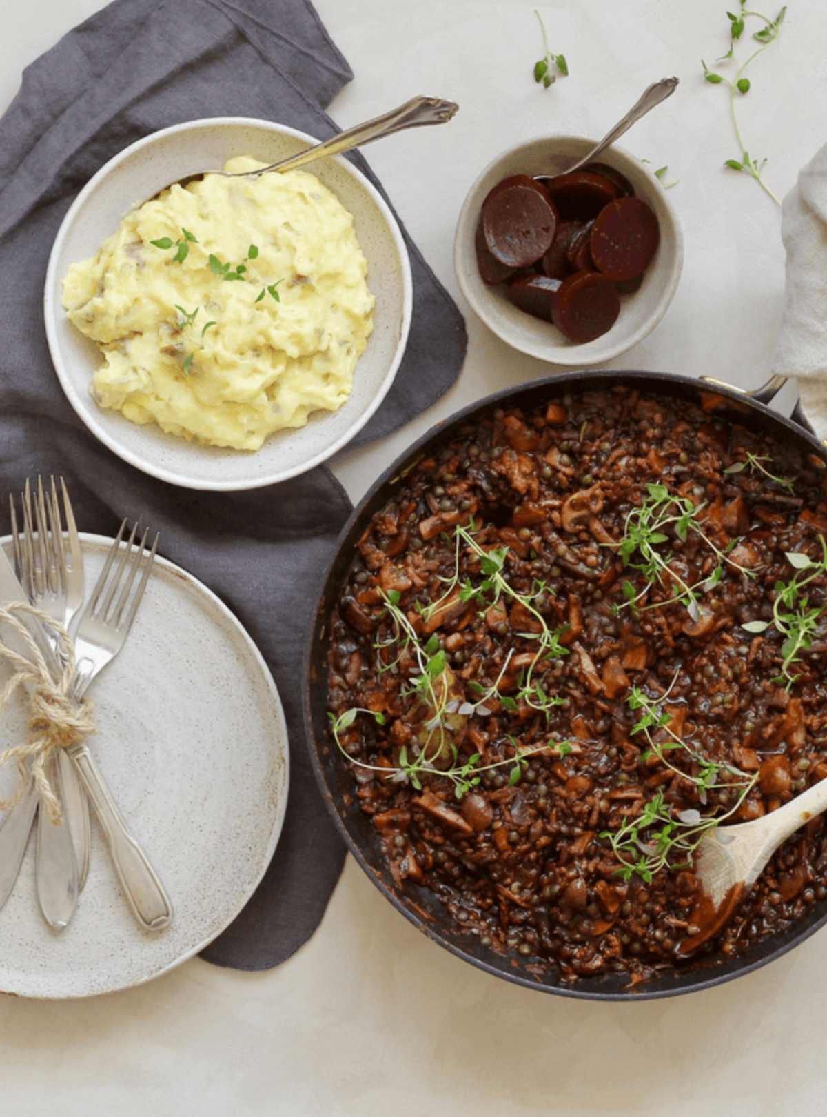 Millionbøf med Anicia linser og kartoffelmos - Pure Dansk™