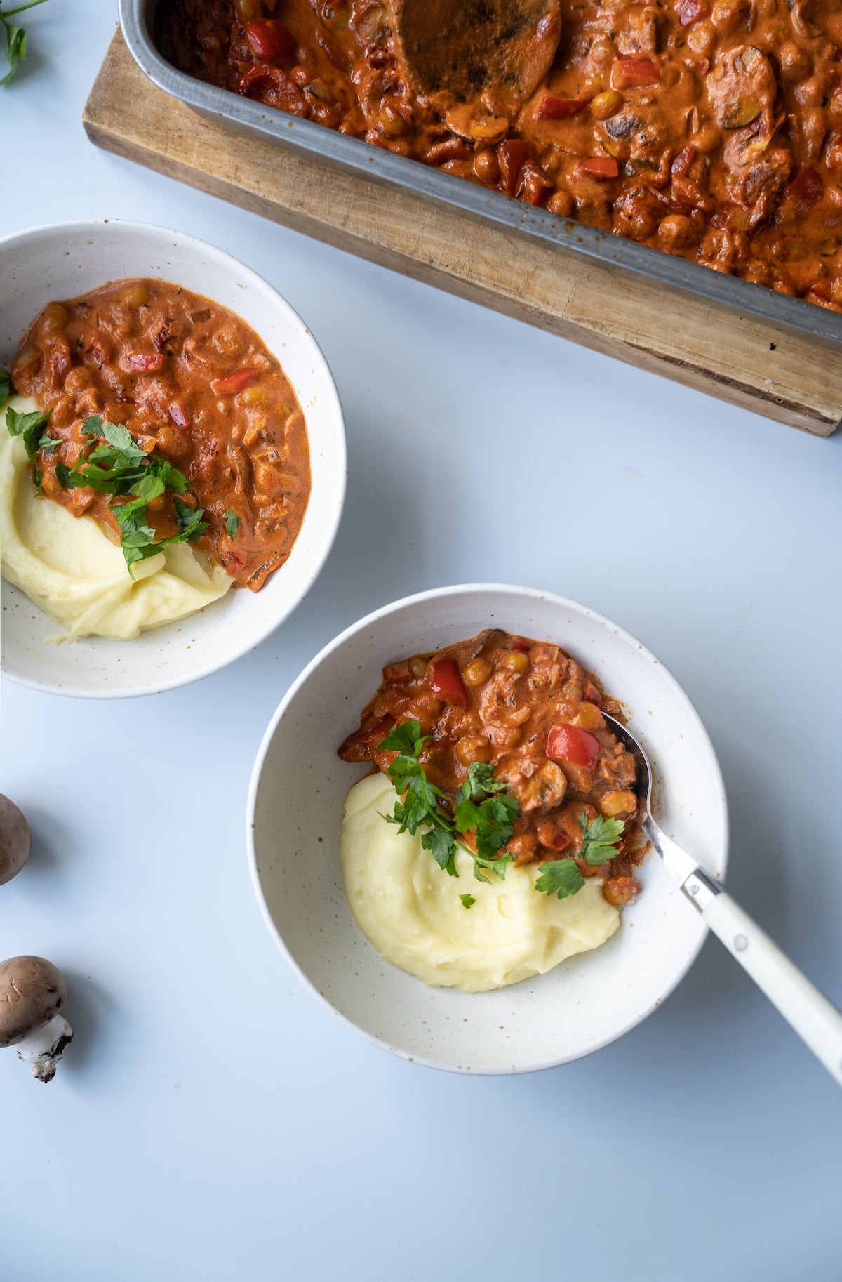 Vegetarisk paprikagryde med Ingrid ærter