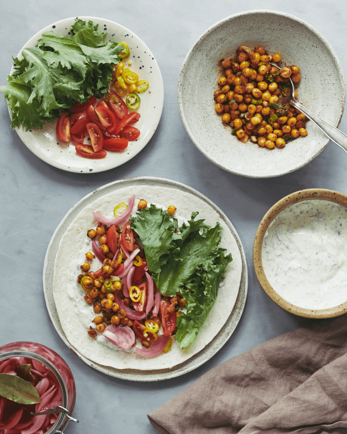 Wraps med stegte krydrede Ingrid ærter og grønt - Pure Dansk™