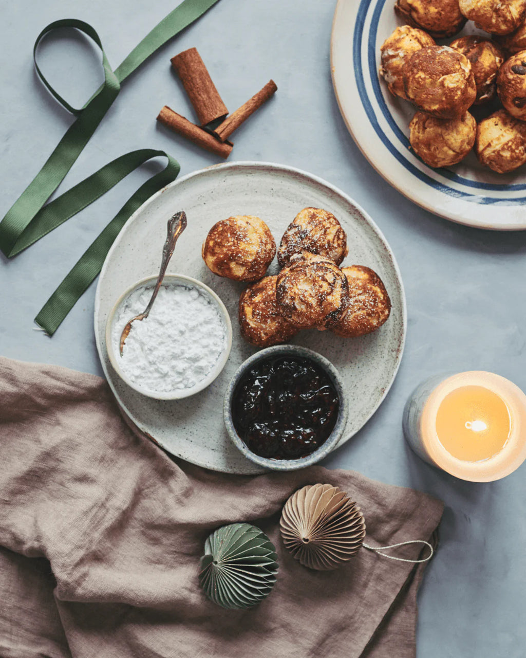 Æbleskiver med ærtemel
