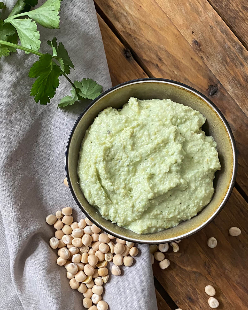 Cremet hummus med Ingrid ærter