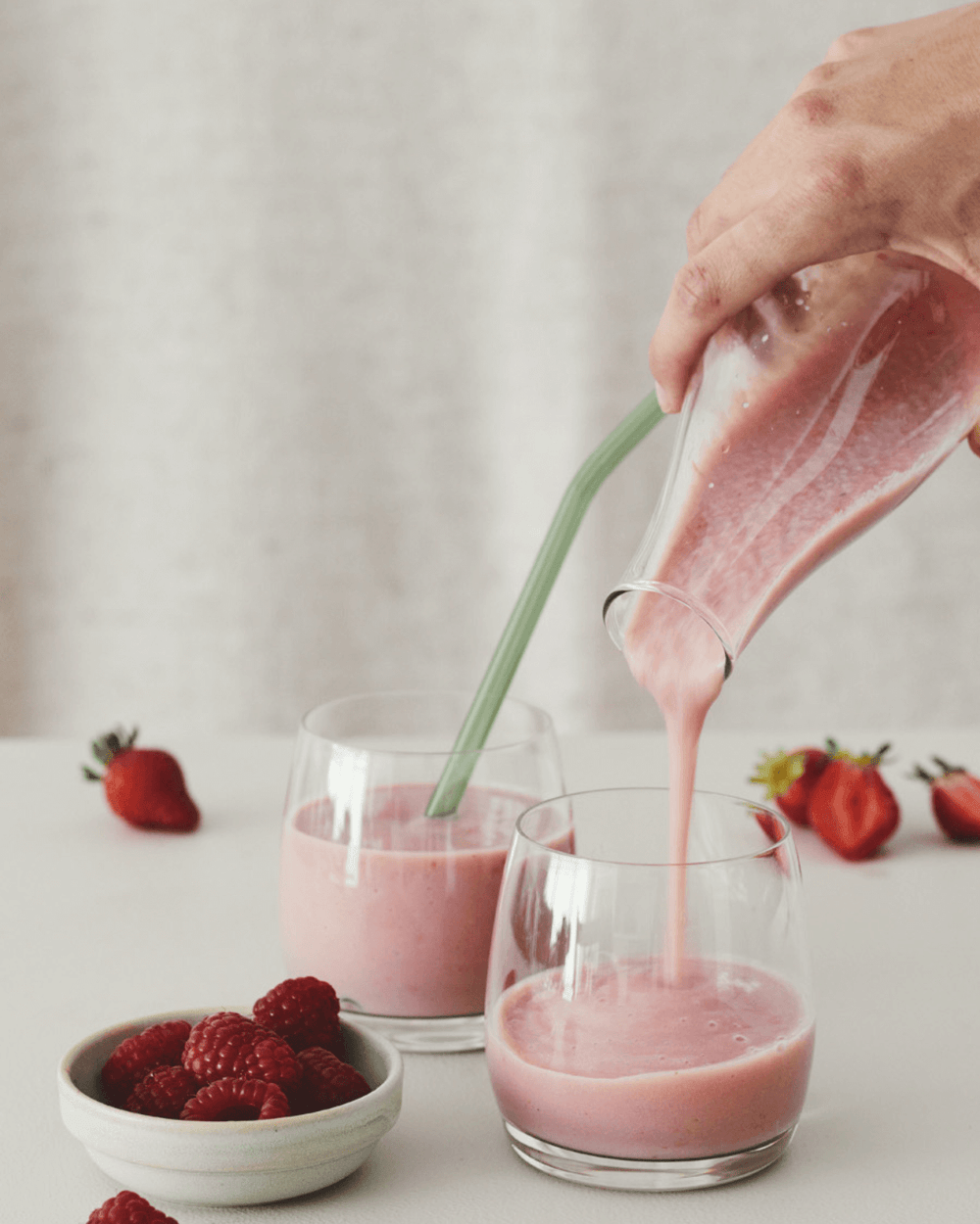 Bærsmoothie med Ingrid ærter