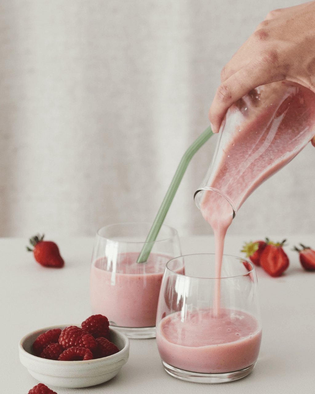 Bærsmoothie med Ingrid ærter