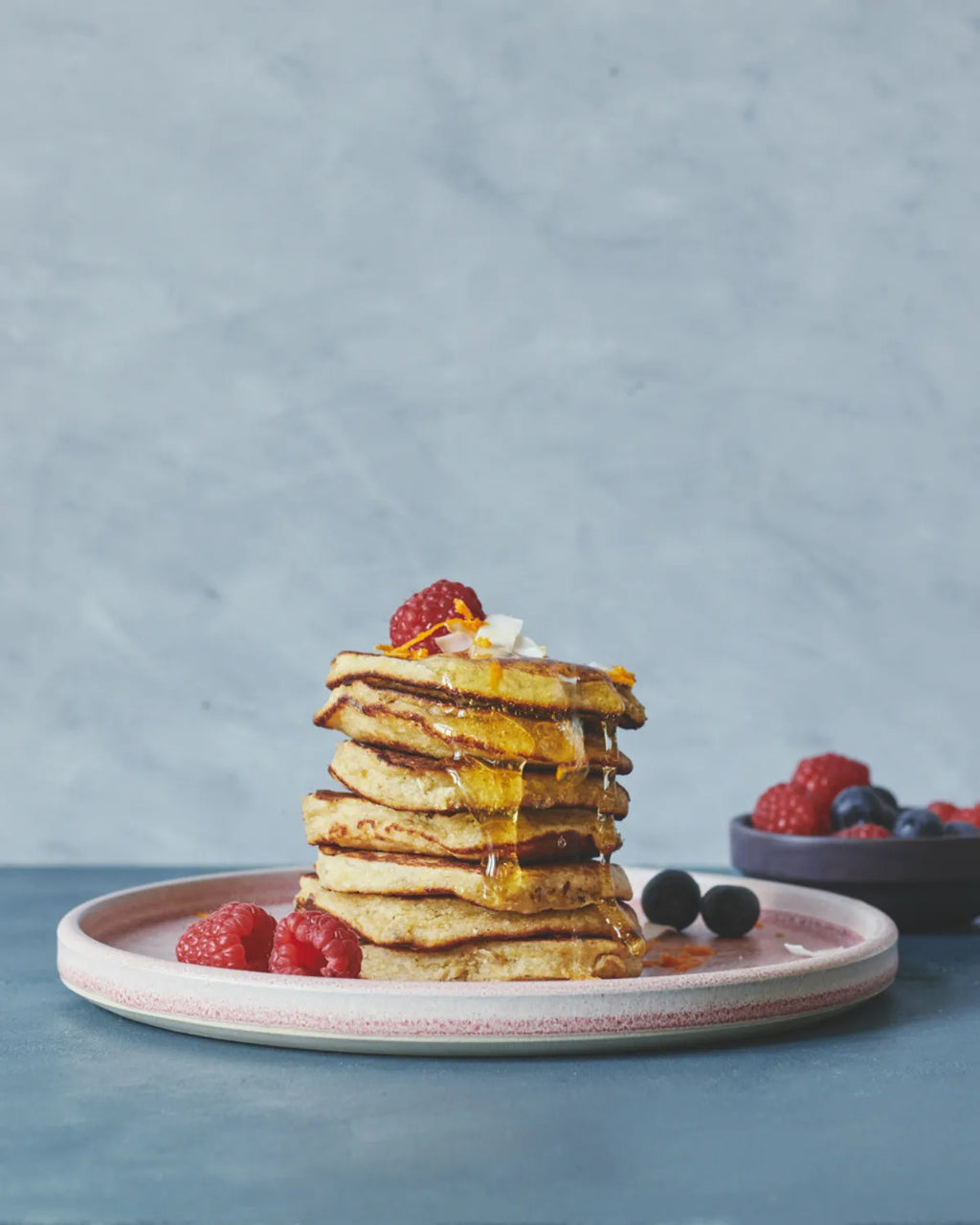 Pandekager med banan og ærtemel