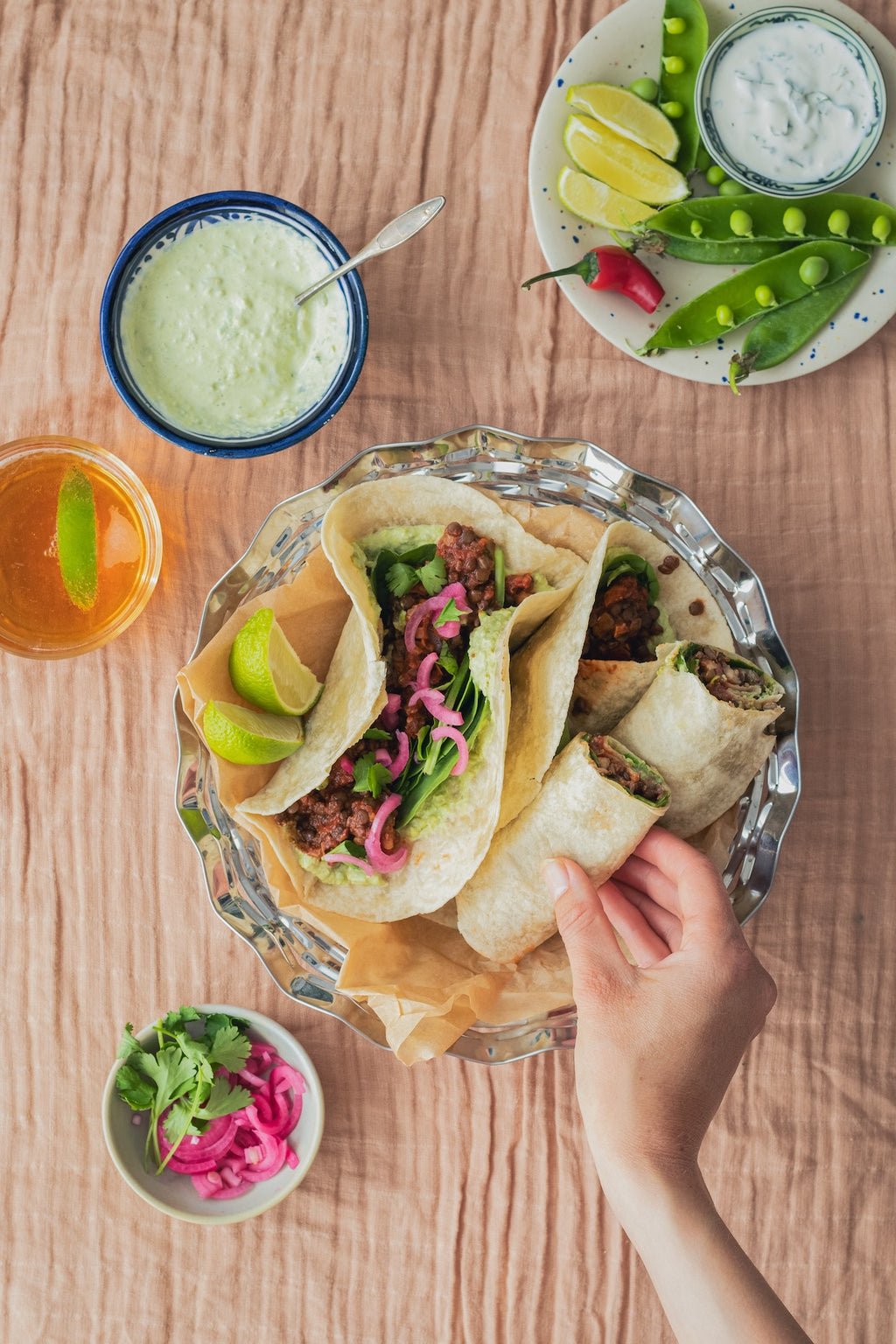 Burrito wraps med Anicia linser 