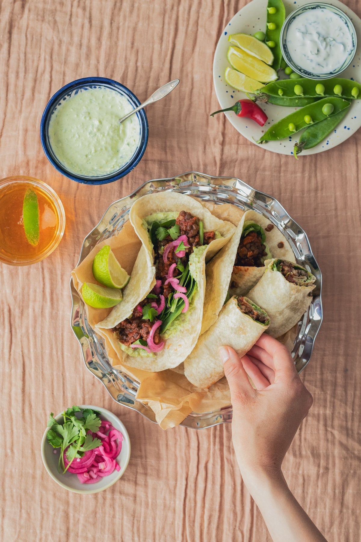 Burrito wraps med Anicia linser 