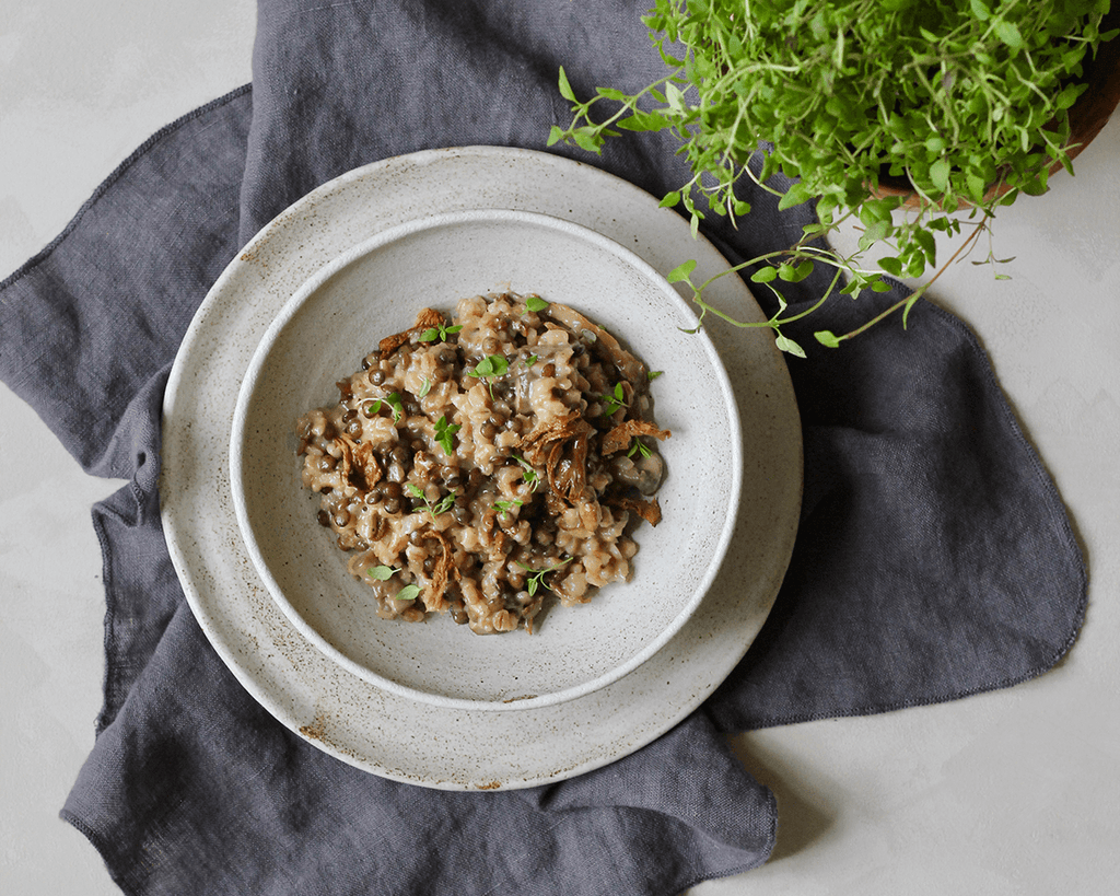 Bygotto med svampe og Anicia linser