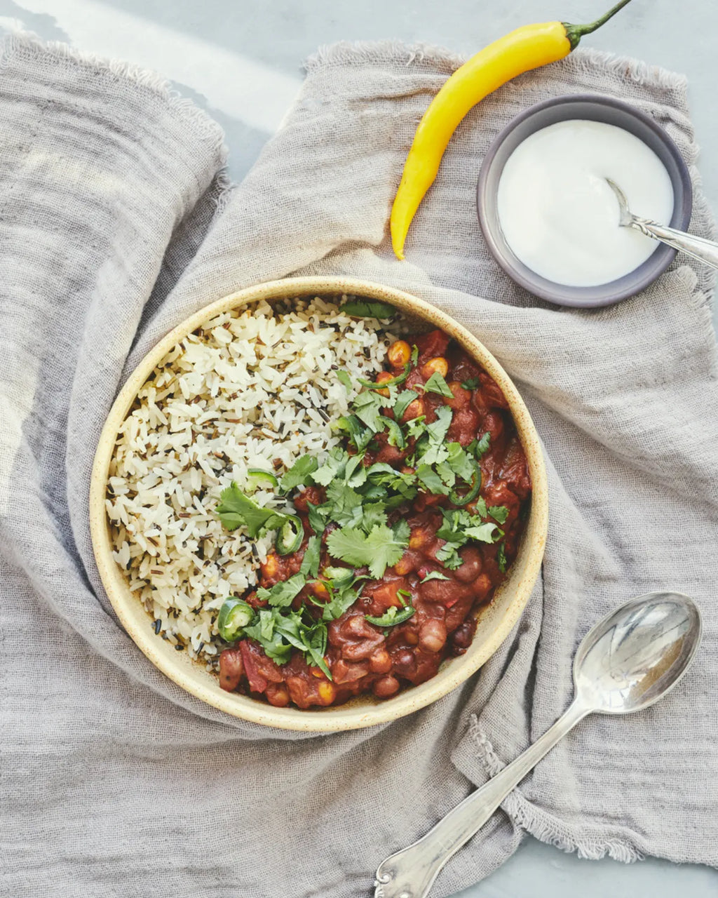 Chili sin carne med Ingrid ærter og hestebønner