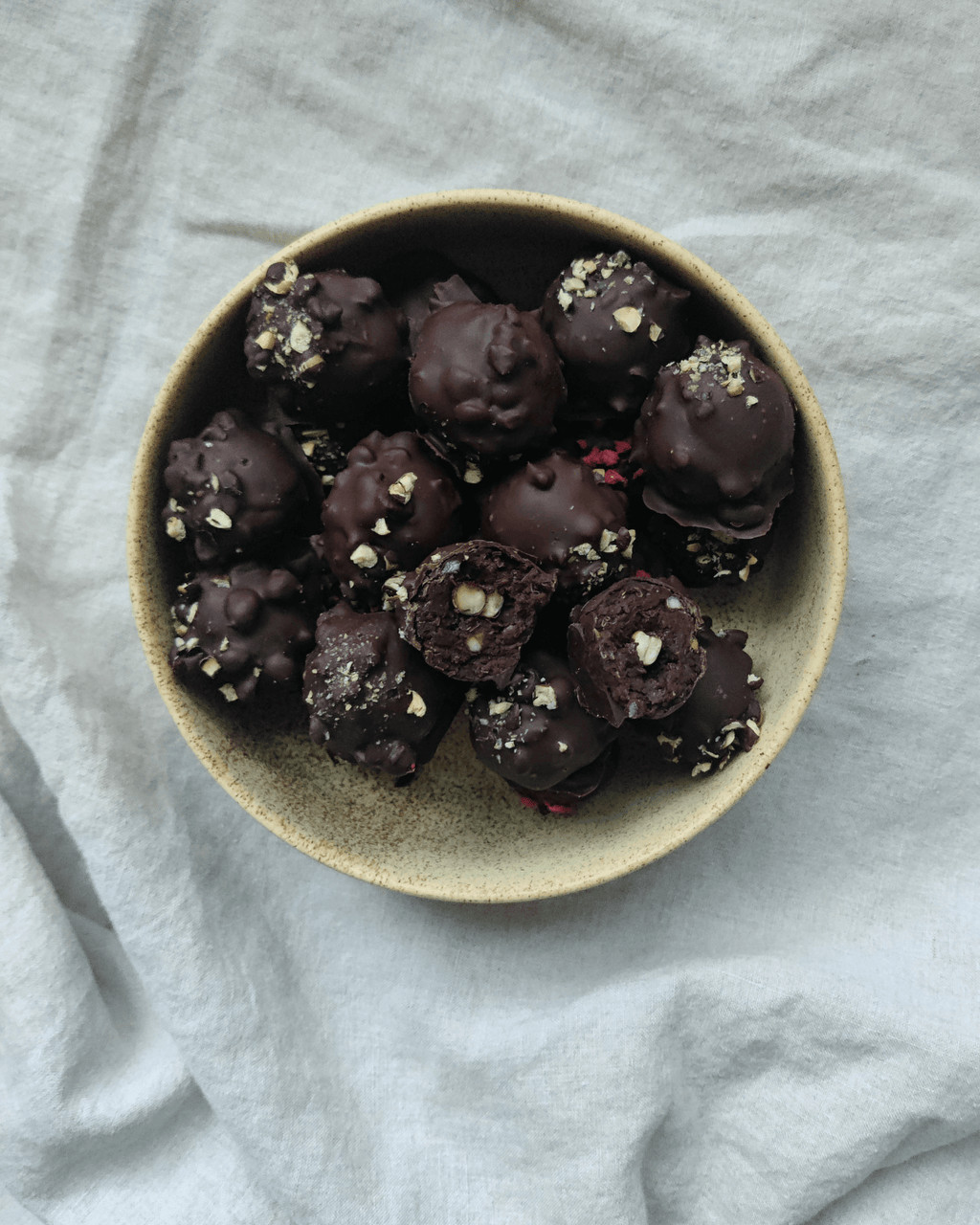 Ferrero Rocher med hestebønner og gråærter