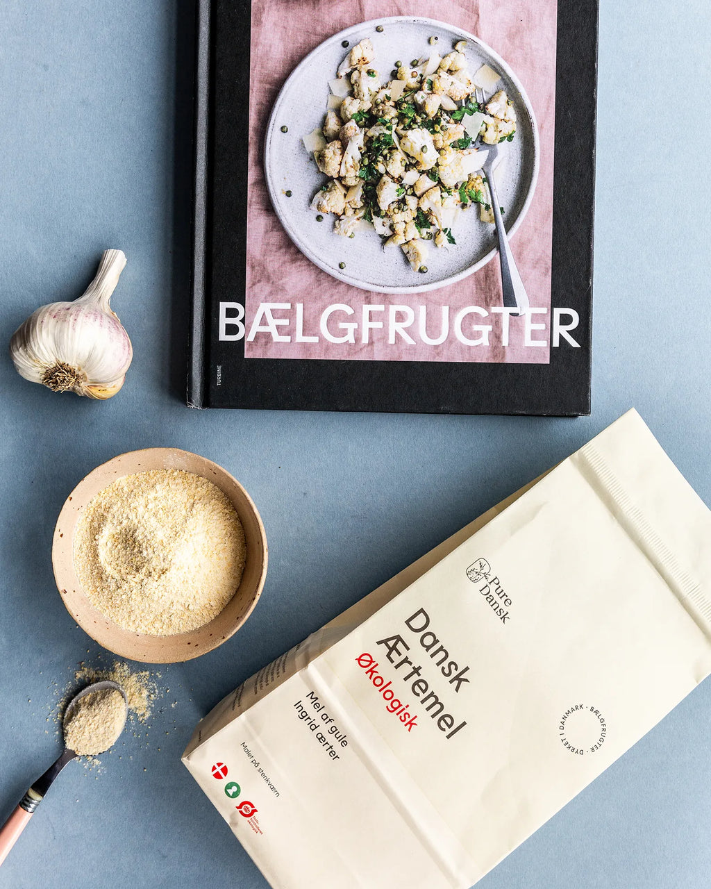 Gavepakke — Ærtemel og kogebog