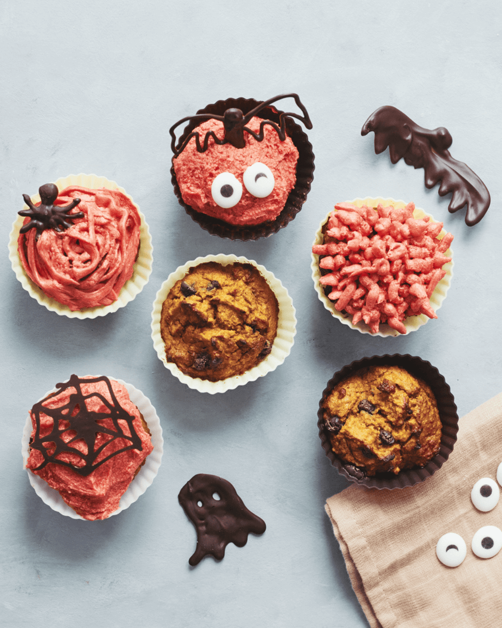 Græskarmuffins med Ingrid ærter