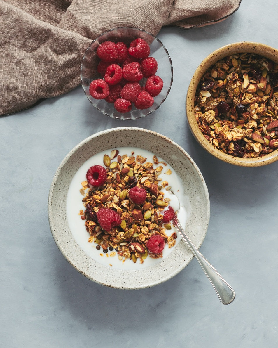 Banangranola med danske Anicia linser