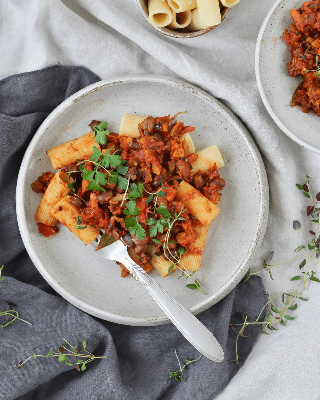 Grøntsagsbolognese med hestebønner