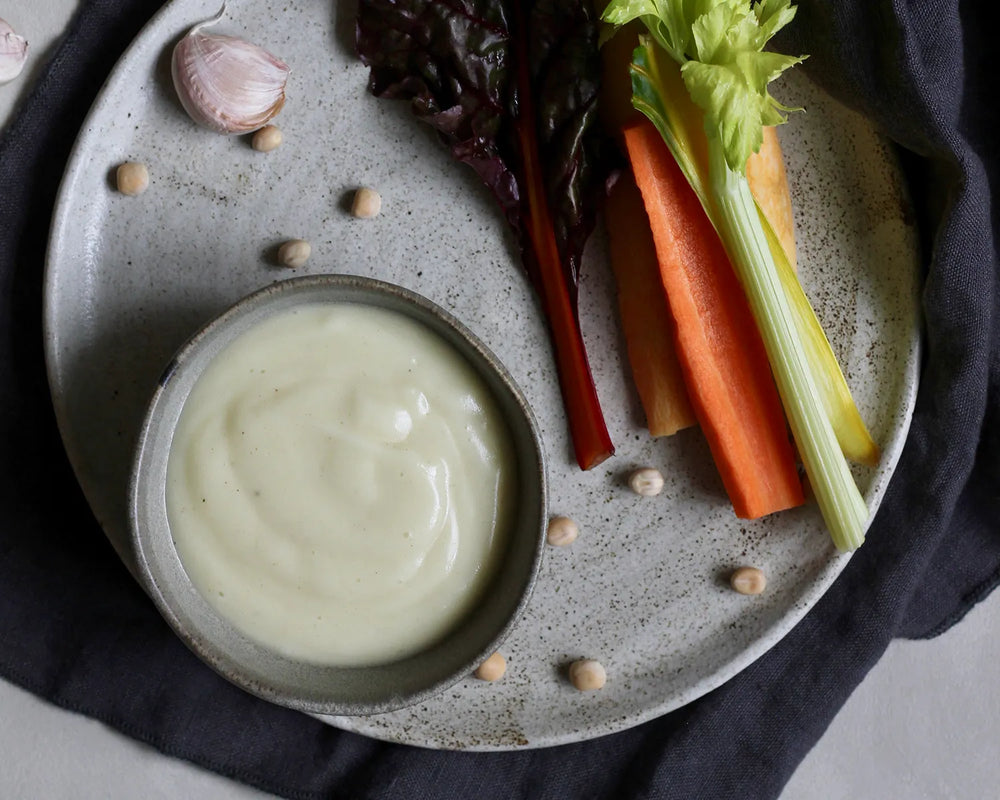 Hjemmelavet aioli på aquafaba