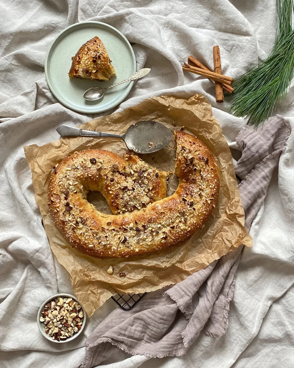 Kringle med ærtemel og remonce med Ingrid ærter