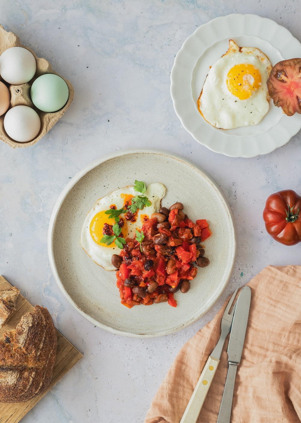 Krydret baked beans med hestebønner