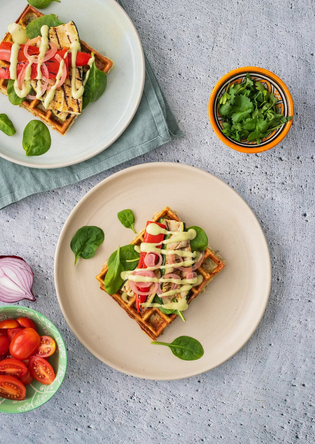 Madspildsvafler med ærtemel