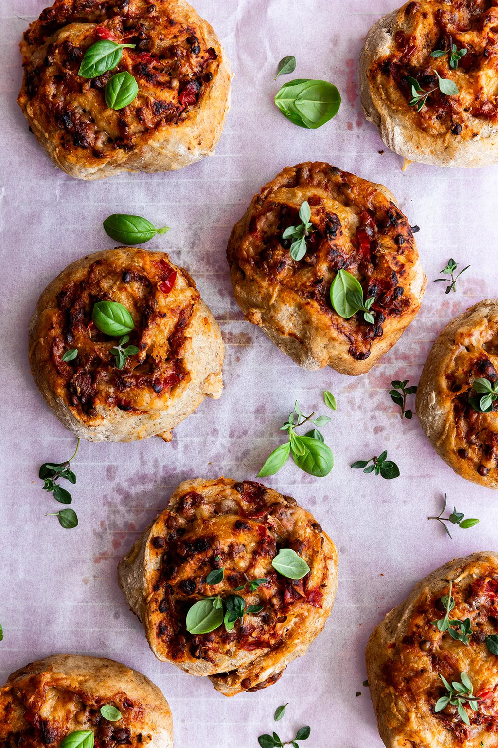 Pizzasnegle med Anicia linser