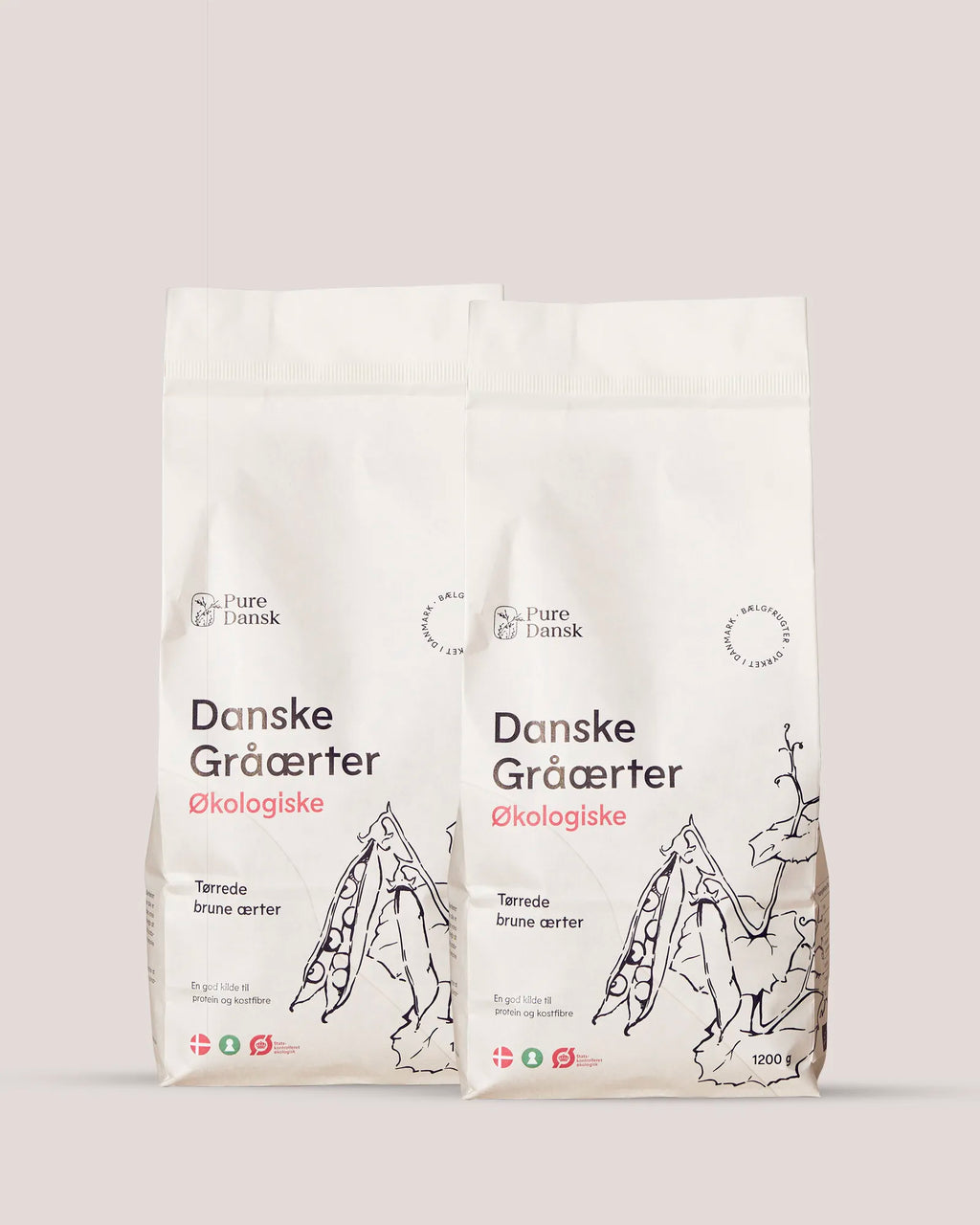 2 af de store — Gråærter