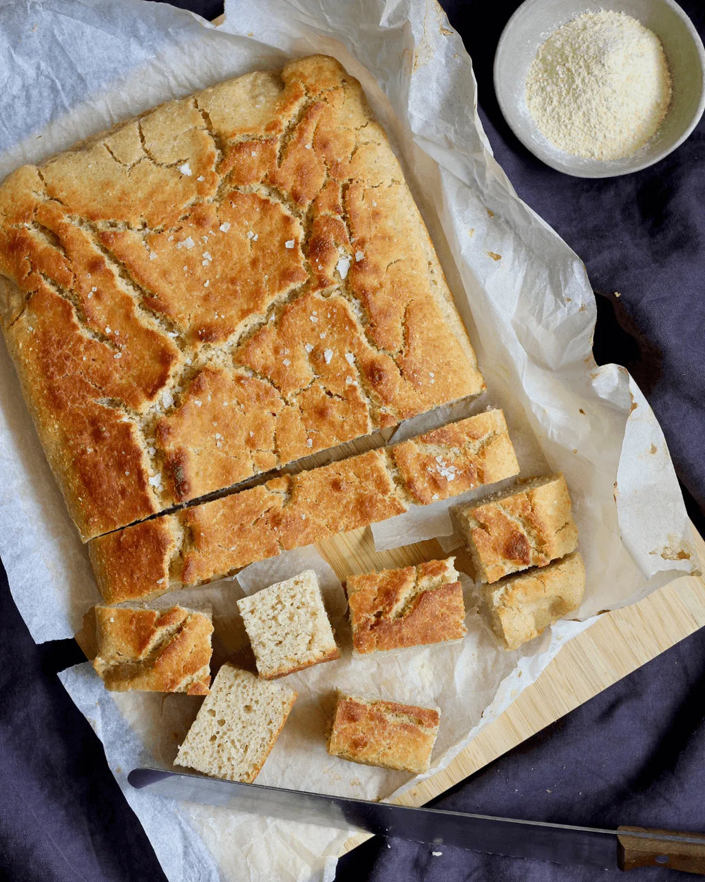 Sandwichbrød med ærtemel