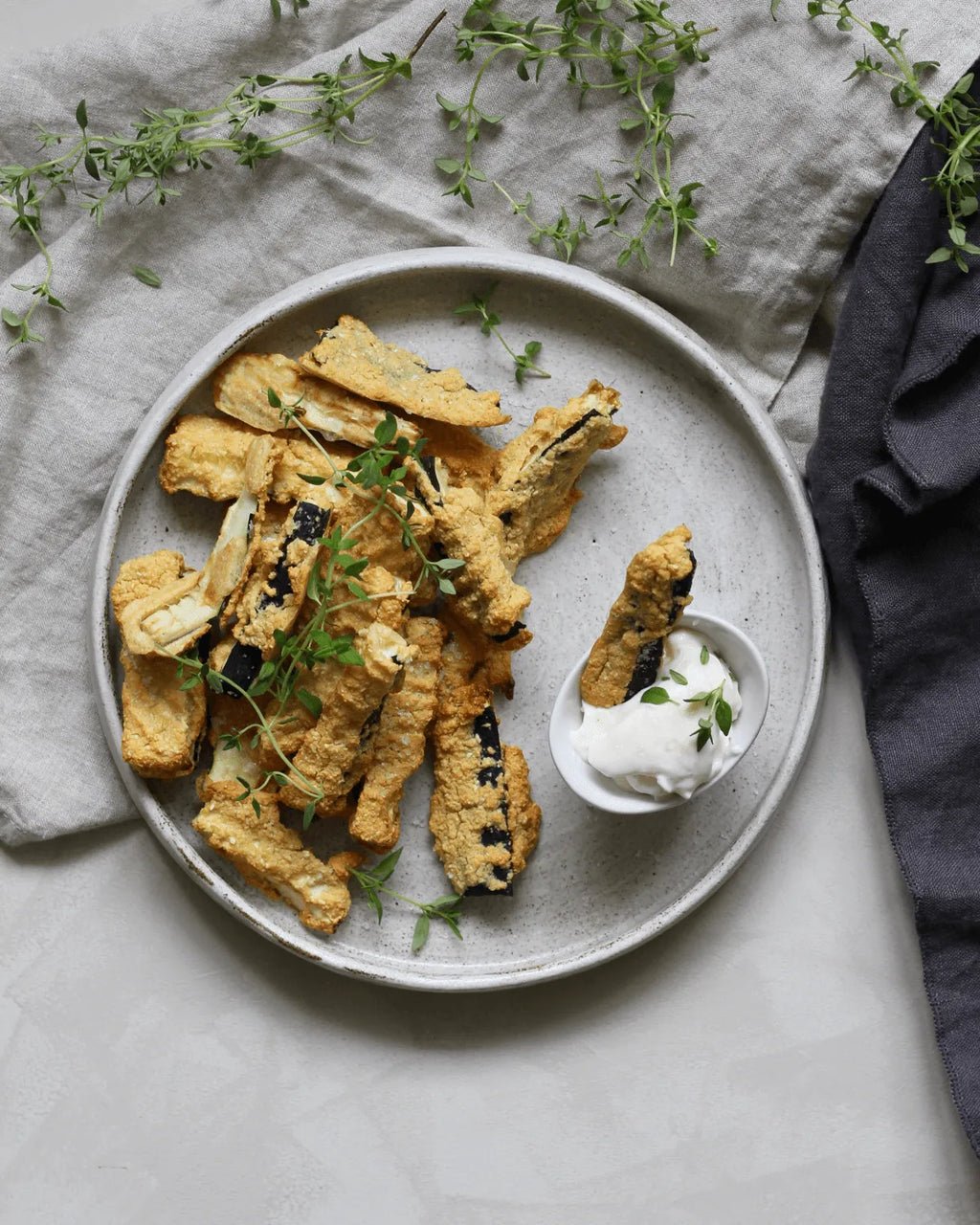 Squashfritter med ærtemel
