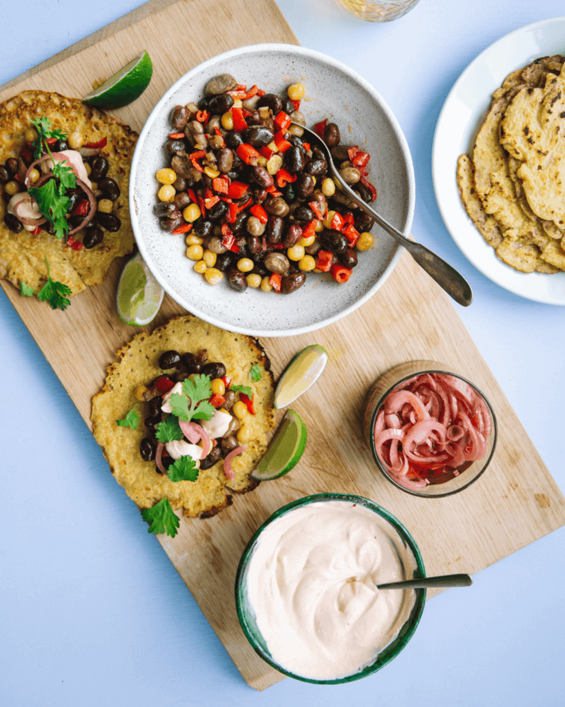 Tacos med Ingrid ærter og hestebønner