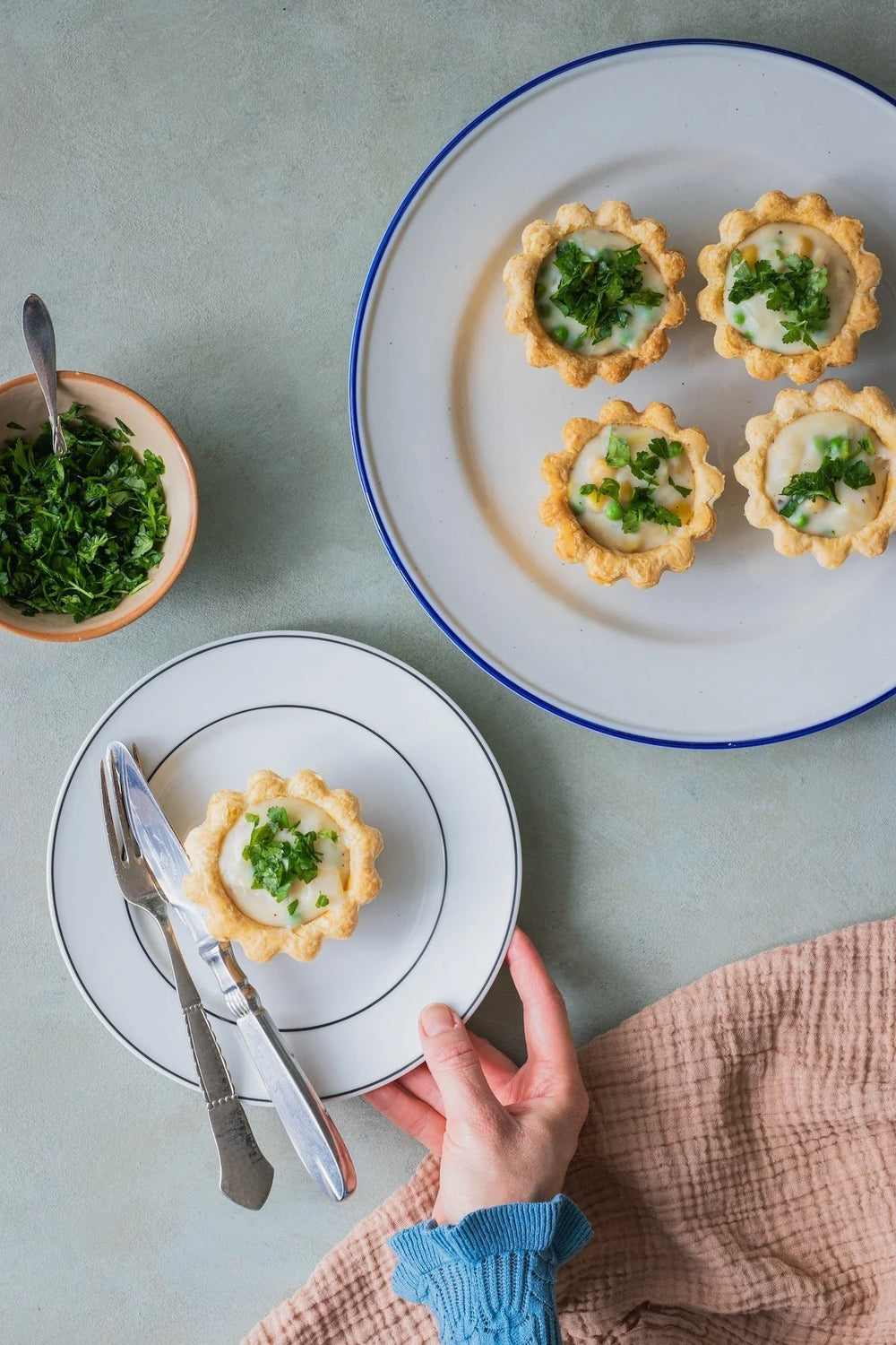 Tarteletter med Ingrid ærter