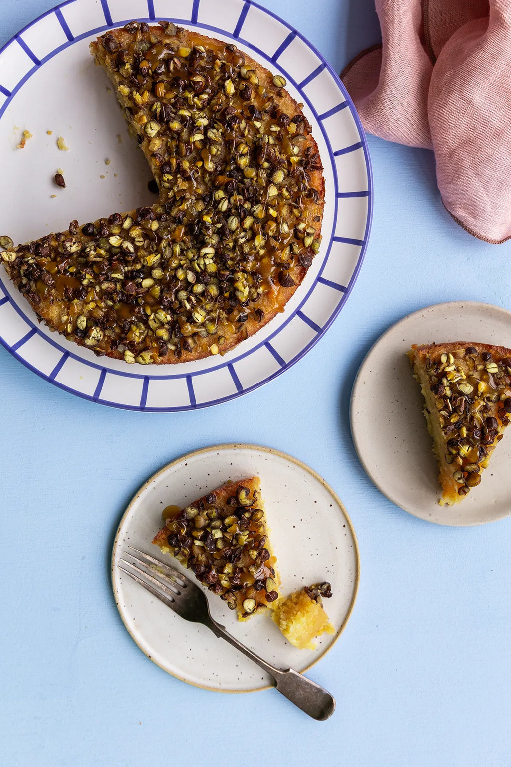 Toscakage med Ingrid ærter og gråærter