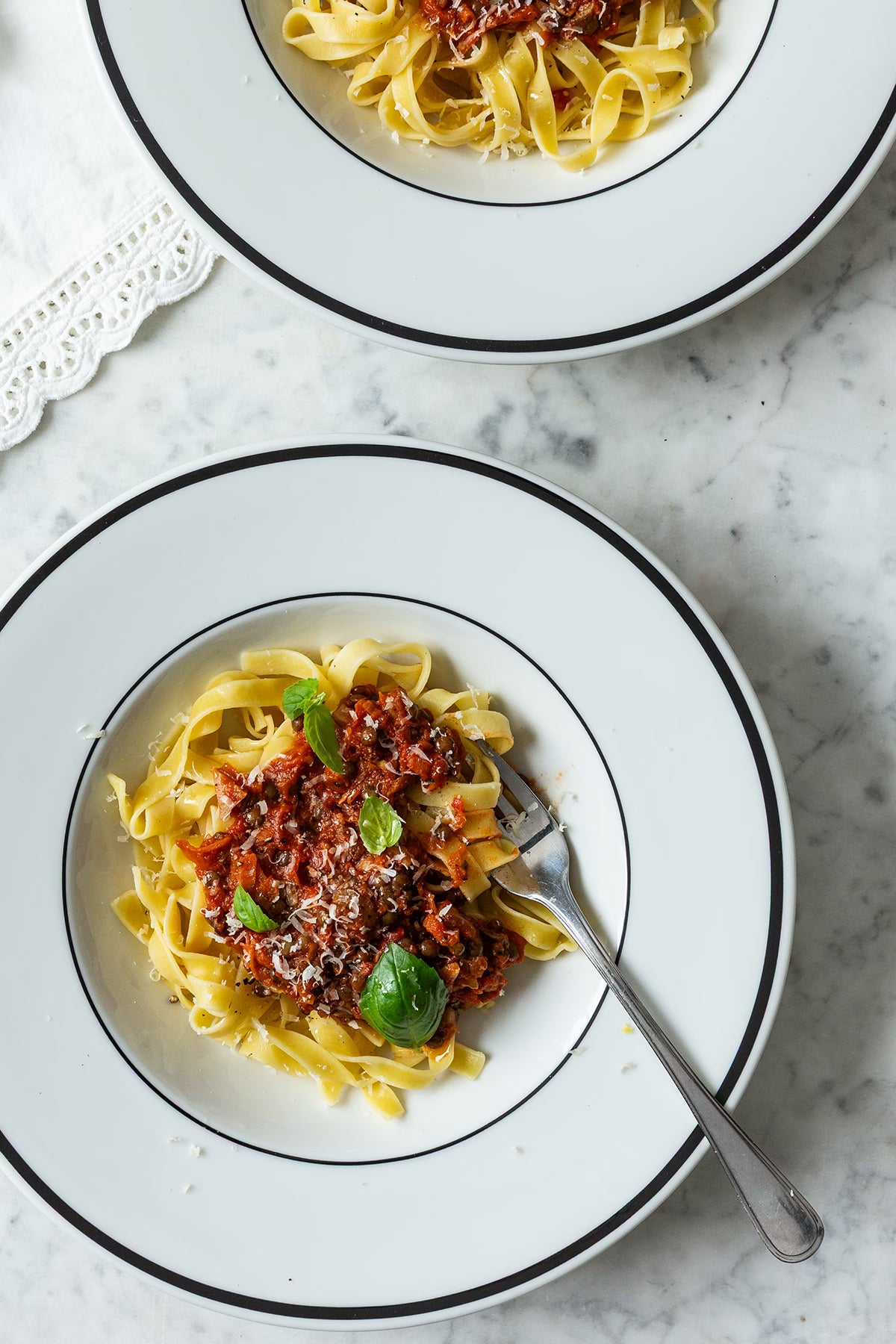 Vegetarisk bolognese med Anicia linser
