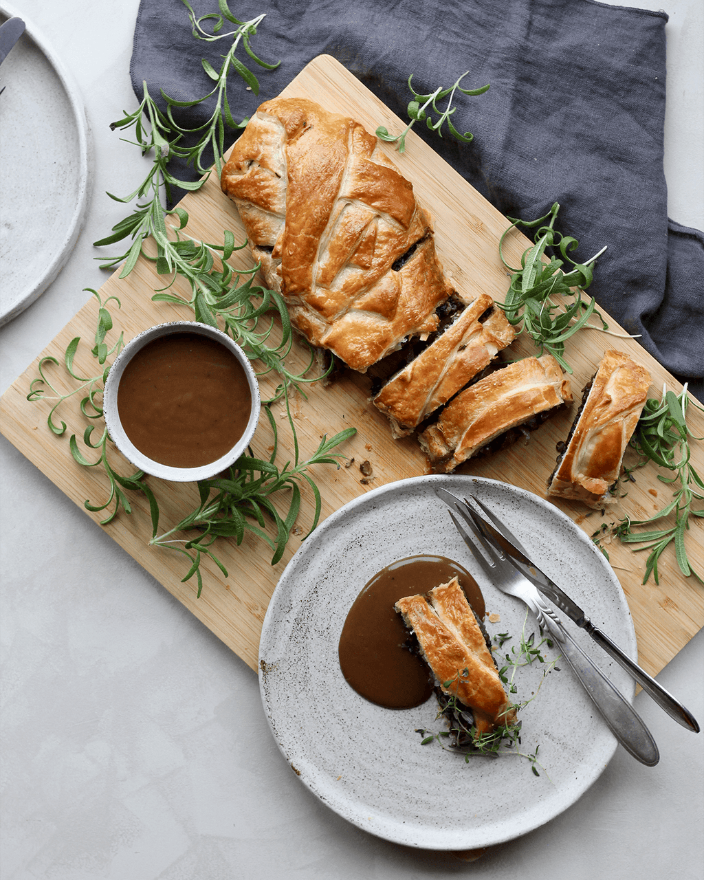 Wellington med Anicia linser og svampe