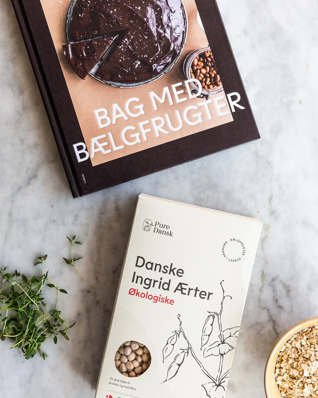 Gavepakke — Ingrid ærter og bagebog